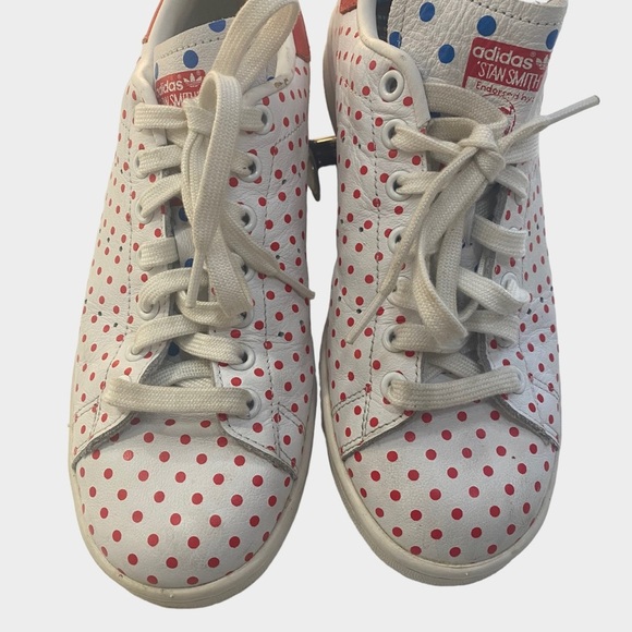 Adidas Stan Smith Leather Polka Dot Sneakers Shoes Pharrell Williams Size 8.5 - Picture 5 of 9